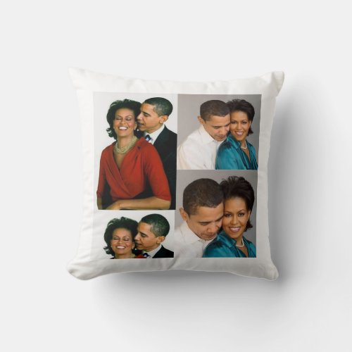 BARACK  MICHELLE OBAMA THROW PILLOW