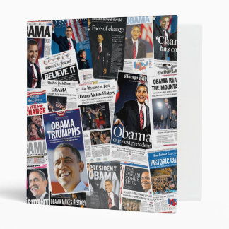 Barack Obama 2008/2012 Front Page Newspaper Binder