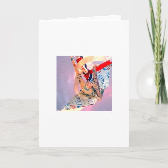 Barack Obama 2008 Celebration Folk Art Holiday Card (Front)