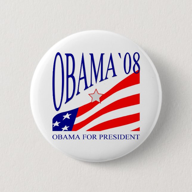 Barack Obama 2008 Pinback Button (Front)