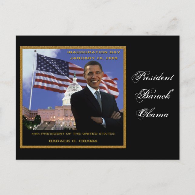 Barack Obama 2009 Postcard (Front)
