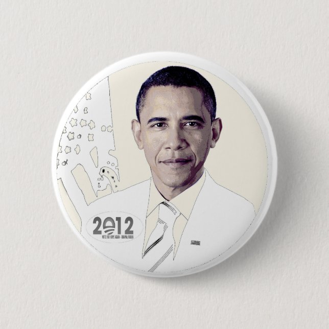 Barack Obama 2012 Button (Front)