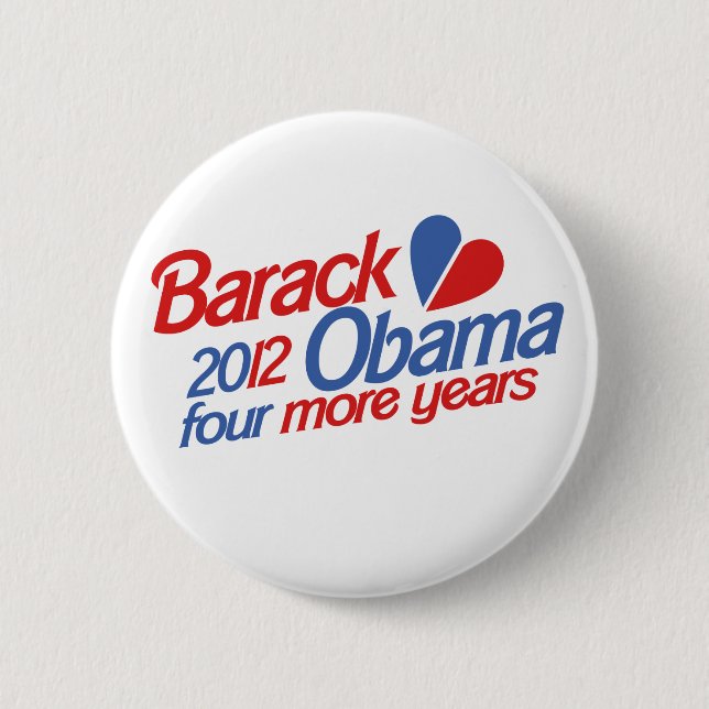 Barack Obama 2012 Button (Front)