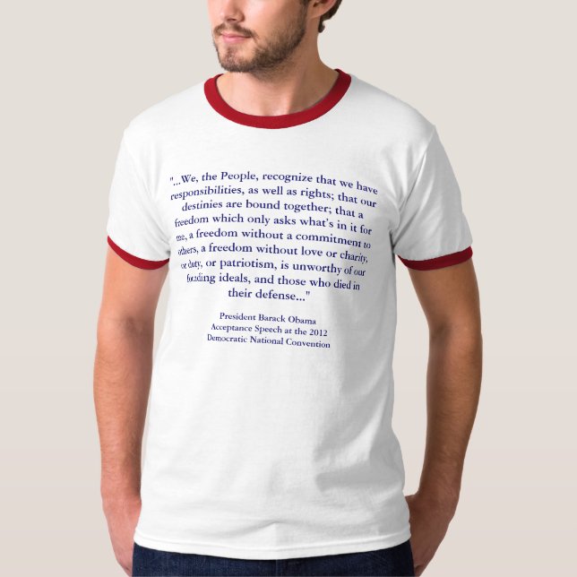 Barack Obama - 2012 DNC Acceptance Speech T-Shirt (Front)