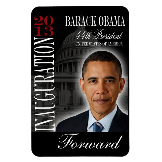 Barack Obama 2013 Inaguration Commemorative Magnet (Vertical)