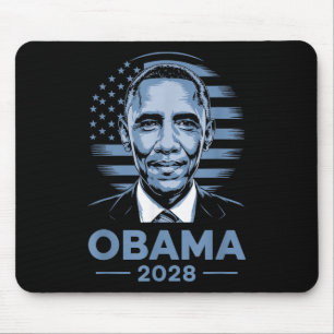 Barack Obama 2028 Obama 2028 4th Of July Retro Mouse Pad