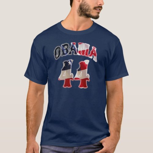Barack Obama 44 flag t shirt