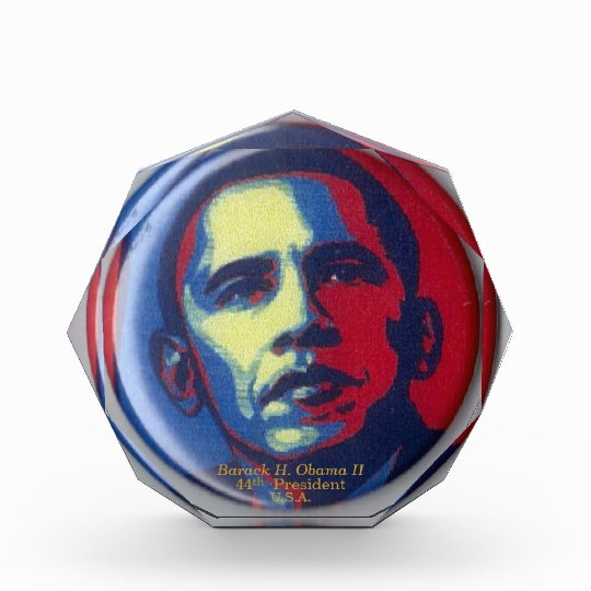 Barack Obama 44th President Usa Fancy Font Key Award