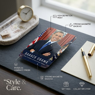 Barack Obama 44th President, USA- Photo Magnet