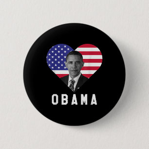 Barack Obama 44th Usa President I Love Obama  Button