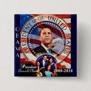 Barack Obama,45th President of The United States_ Pinback Button