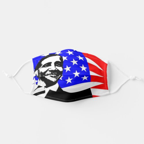 Barack Obama American  Flag Adult Cloth Face Mask