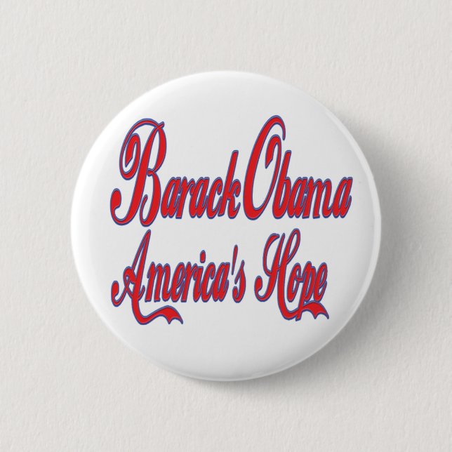 Barack Obama America's Hope Button (Front)