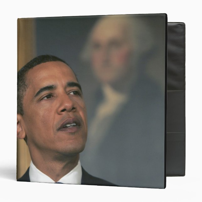 Barack Obama announce his intent to nominate 3 Ring Binder (Front/Inside)
