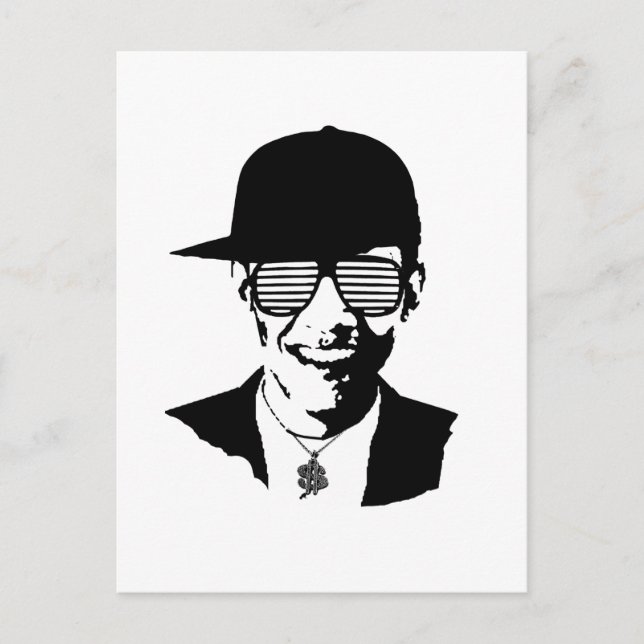Barack Obama Bling Postcard (Front)
