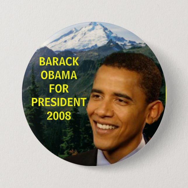 barack-obama.button 1jpg, BARACKOBAMAFORPRESIDE... Button (Front)