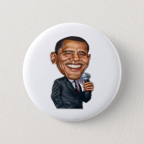 Barack Obama Caricature series Pinback Button