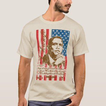 Barack Obama - Change (vintage) T-shirt by DeluxeWear at Zazzle