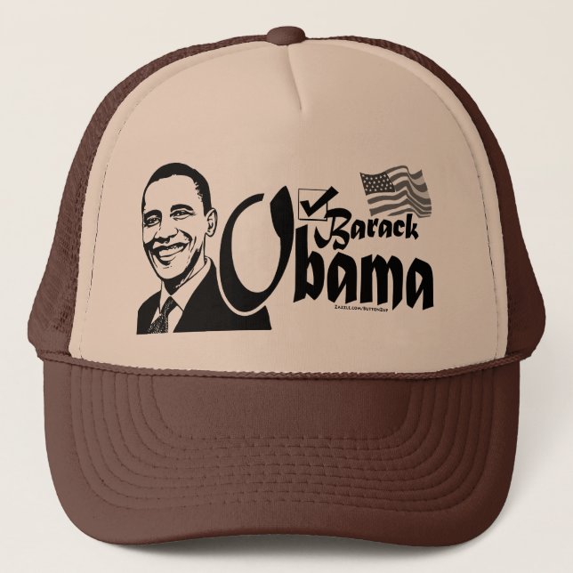 Barack Obama Check Hat (Front)
