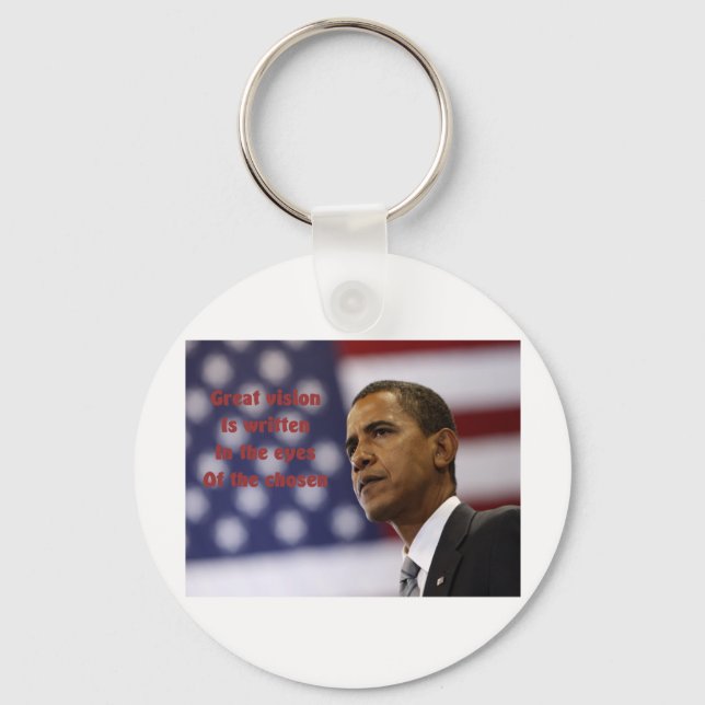 Barack Obama Chosen Keychain (Front)
