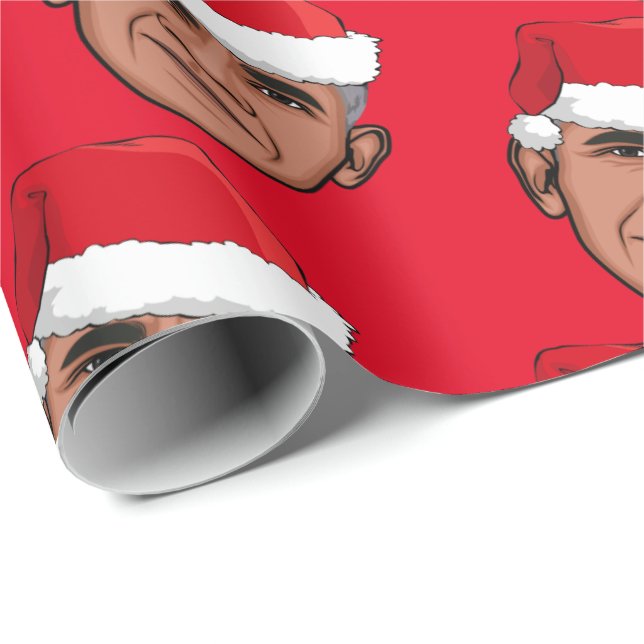 BARACK OBAMA Christmas Wrapping Paper (Roll Corner)