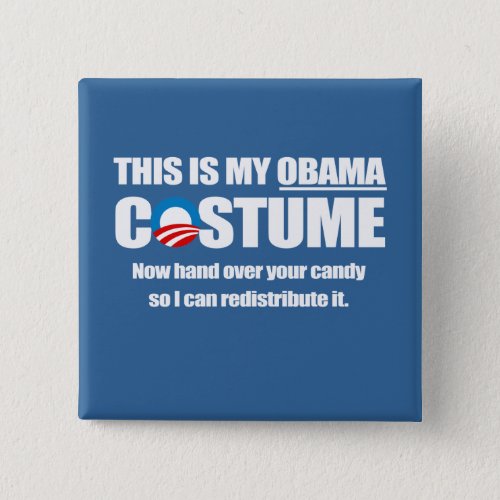 Barack Obama Costume Button