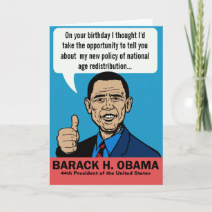 Barack Obama Customizable Card