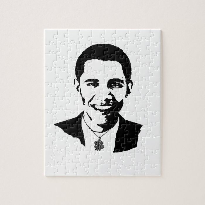 BARACK OBAMA DOLLAR BLING  .png Jigsaw Puzzle