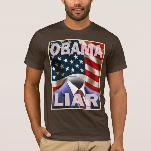 Barack Obama - Empty Suite of Lies T-Shirt (Front)
