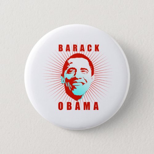 Barack Obama Face T_shirt Pinback Button