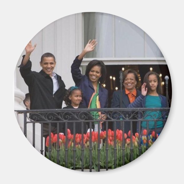 Barack Obama & Family Magnet (Front)