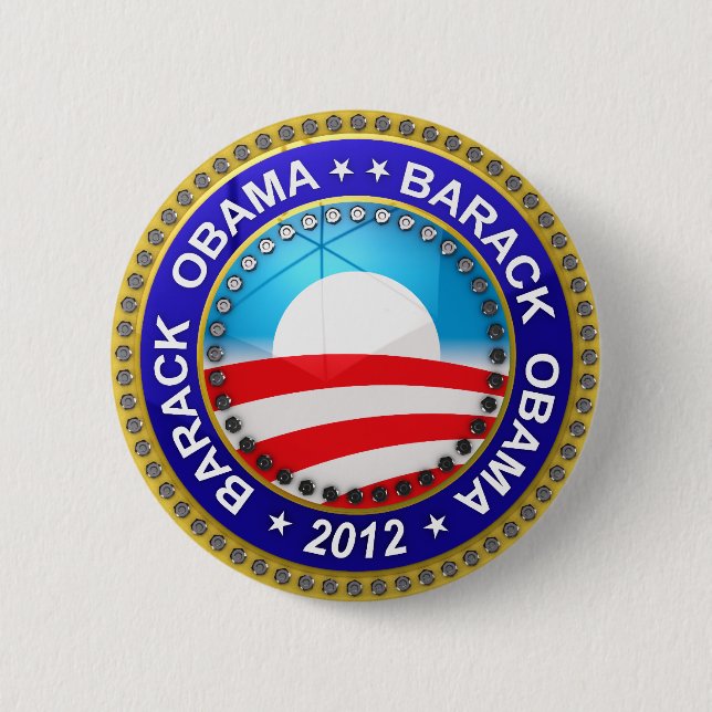 Barack Obama for president 2012 Pinback Button (Front)