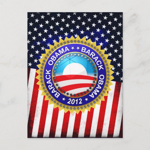 Barack Obama for president 2012 Postcard