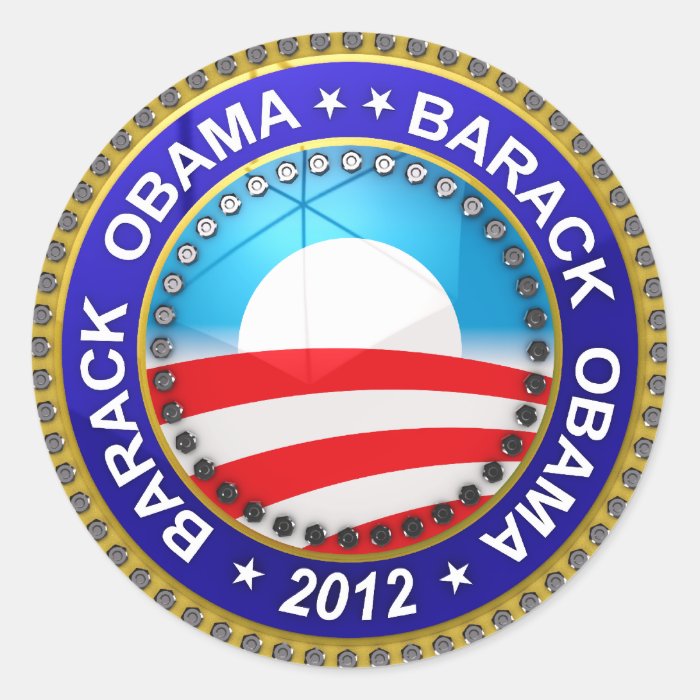 Barack Obama for president 2012 Round Sticker