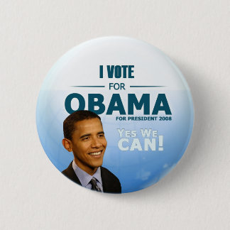 Barack Obama for President Button