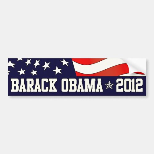 Barack Obama for President  in 2012 Bumper Sticker