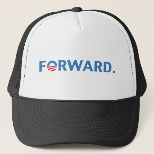 Barack Obama Forward Blue Trucker Hat