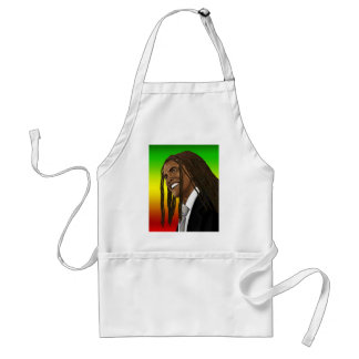 Barack Obama Goes Rasta Reggae style Adult Apron