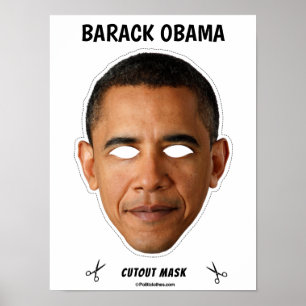 BARACK OBAMA Halloween Mask Poster