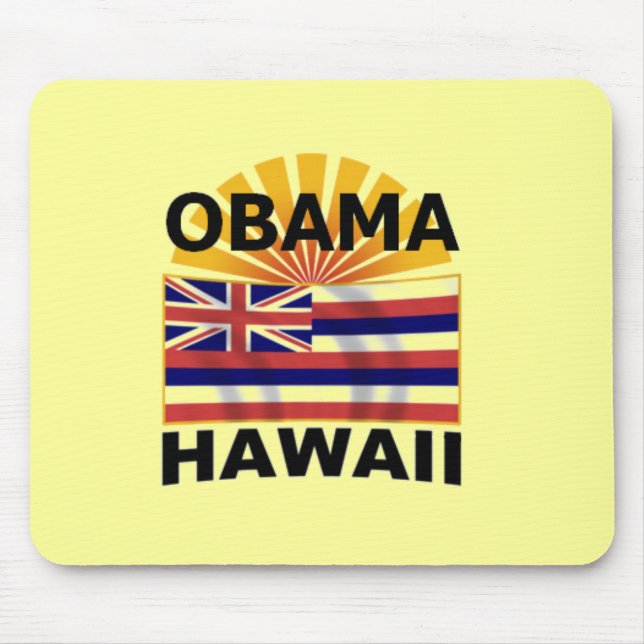 Barack Obama Hawaii Mousepad (Front)