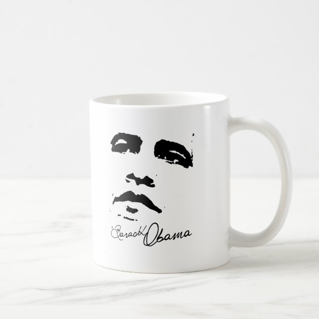 Barack Obama Head Coffee Mug (Right)