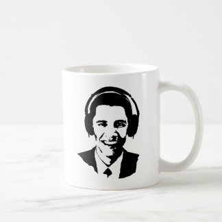 Barack Obama headphones Coffee Mug