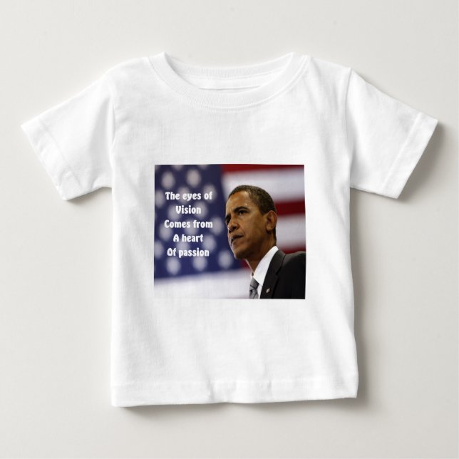 Barack Obama heart of passion Baby T-Shirt (Front)