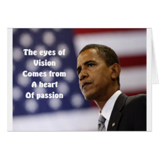 Barack Obama heart of passion Cards