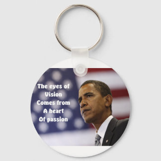 Barack Obama heart of passion Keychain