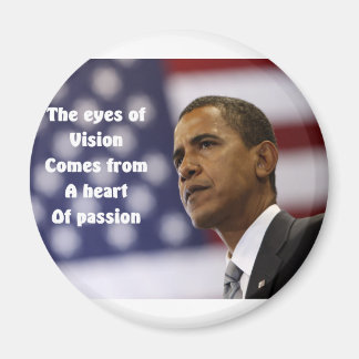 Barack Obama heart of passion Magnet