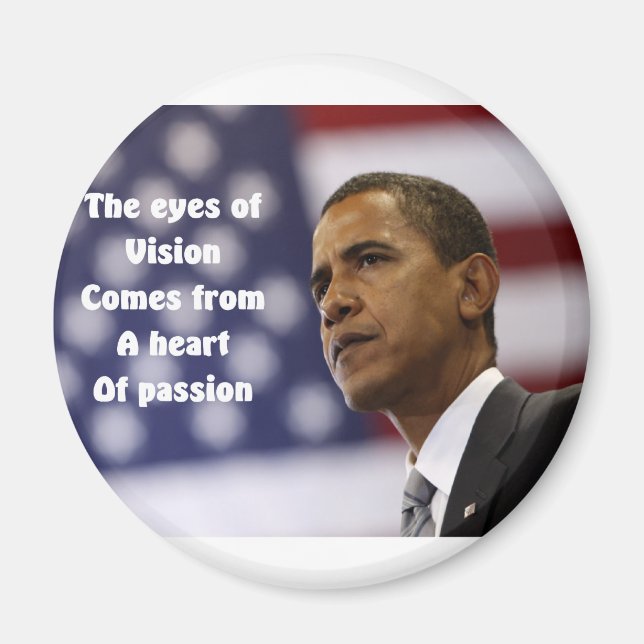 Barack Obama heart of passion Magnet (Front)