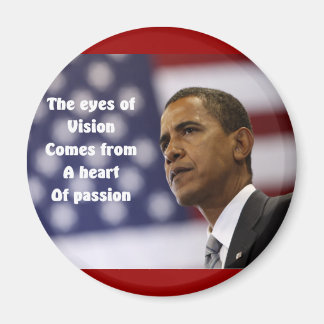 Barack Obama heart of passion Magnet