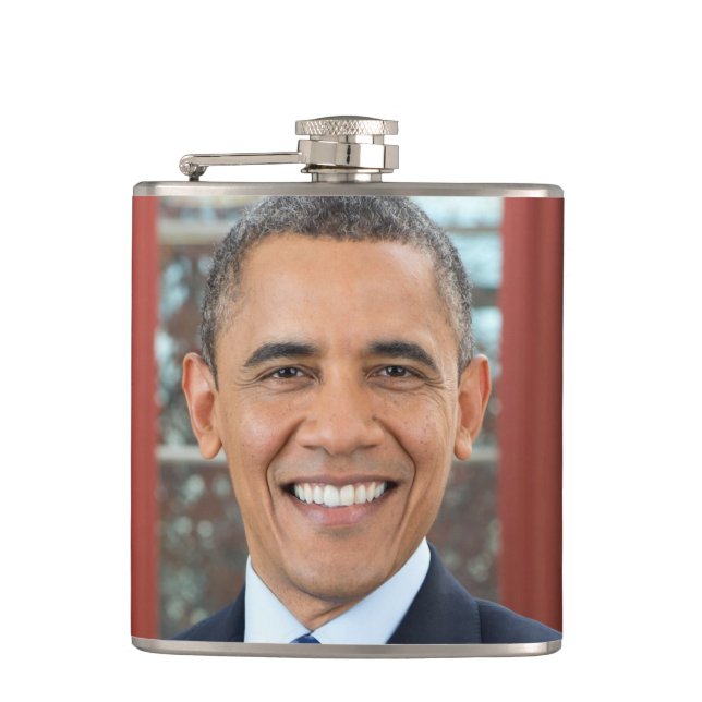 Barack Obama Hip Flask (Front)