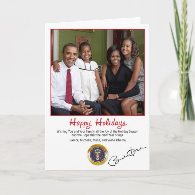 Barack Obama Holiday Card 2010 (Front)